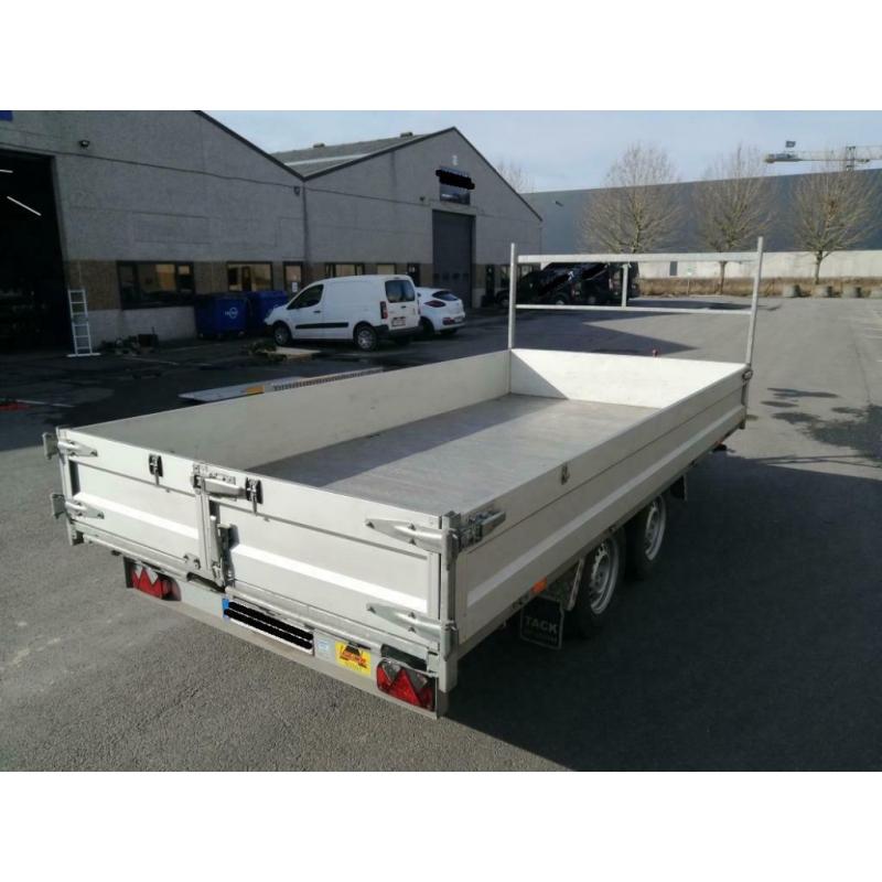 Aanhangwagen kipper 3000kg 4m x 2m