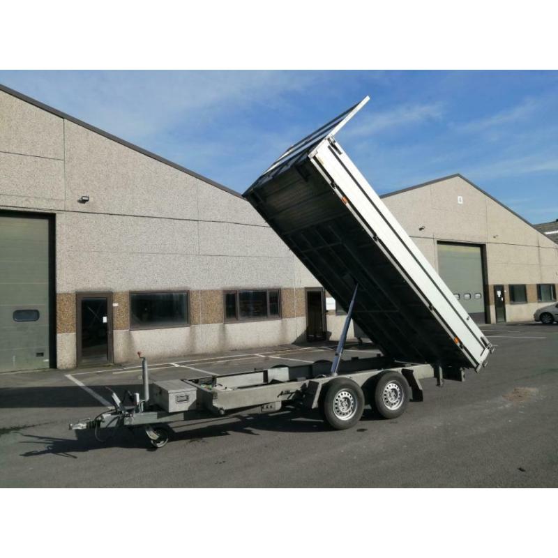 Aanhangwagen kipper 3000kg 4m x 2m