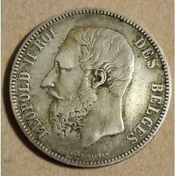 Belgie 5 francs, 1868