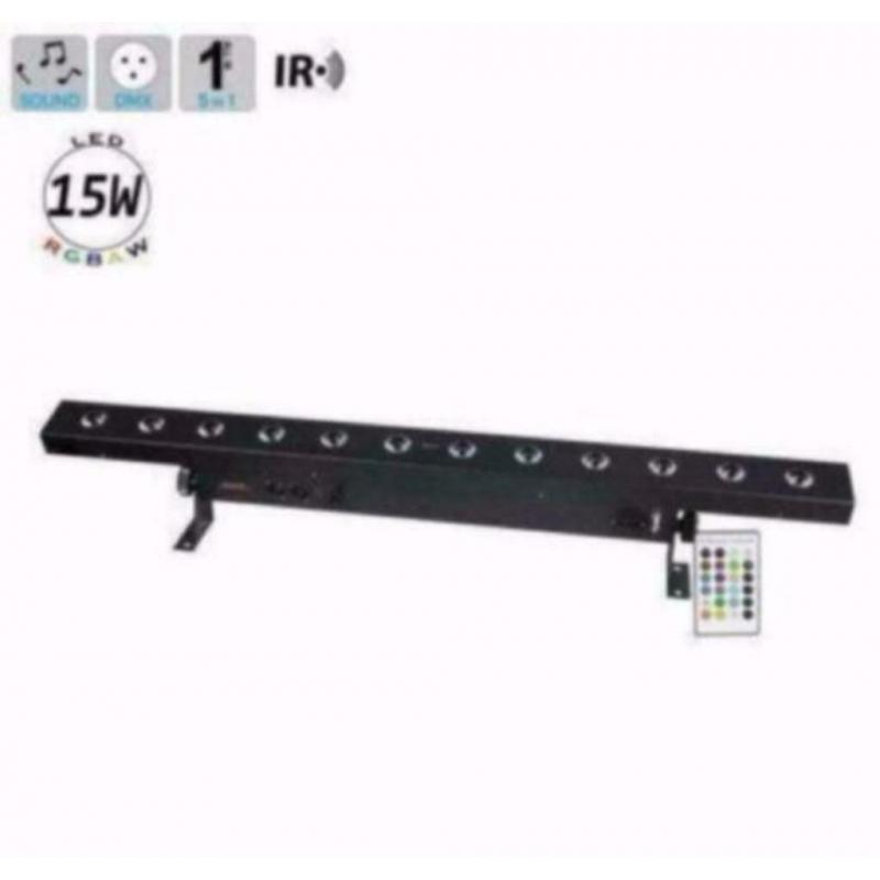 Led bar met 12x 15W RGBAW LED's 5 in 1