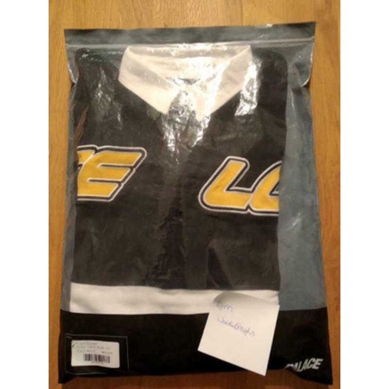 Palace Rugby Top Black/White Medium