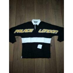 Palace Rugby Top Black/White Medium