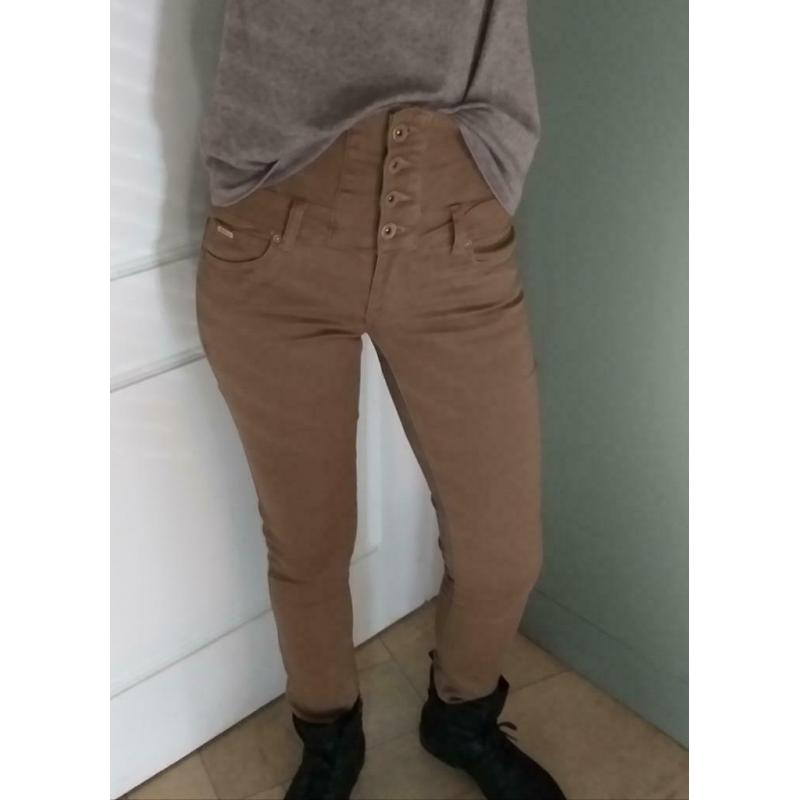 Jean Toxik3 Taille Haute Gris ou Taupe T: S - M - L NOUVEAU