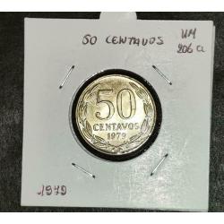 Chili : 50 Centavos 1979 KM 206a