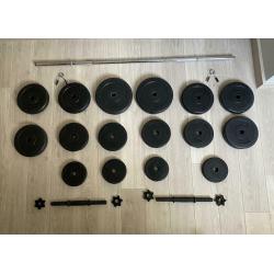 Barbell + dumbells