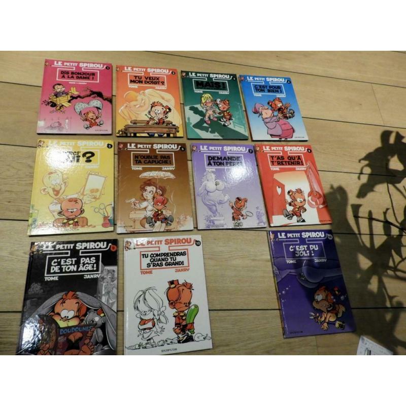 lot de 11 BD du Petit Spirou en parfait état